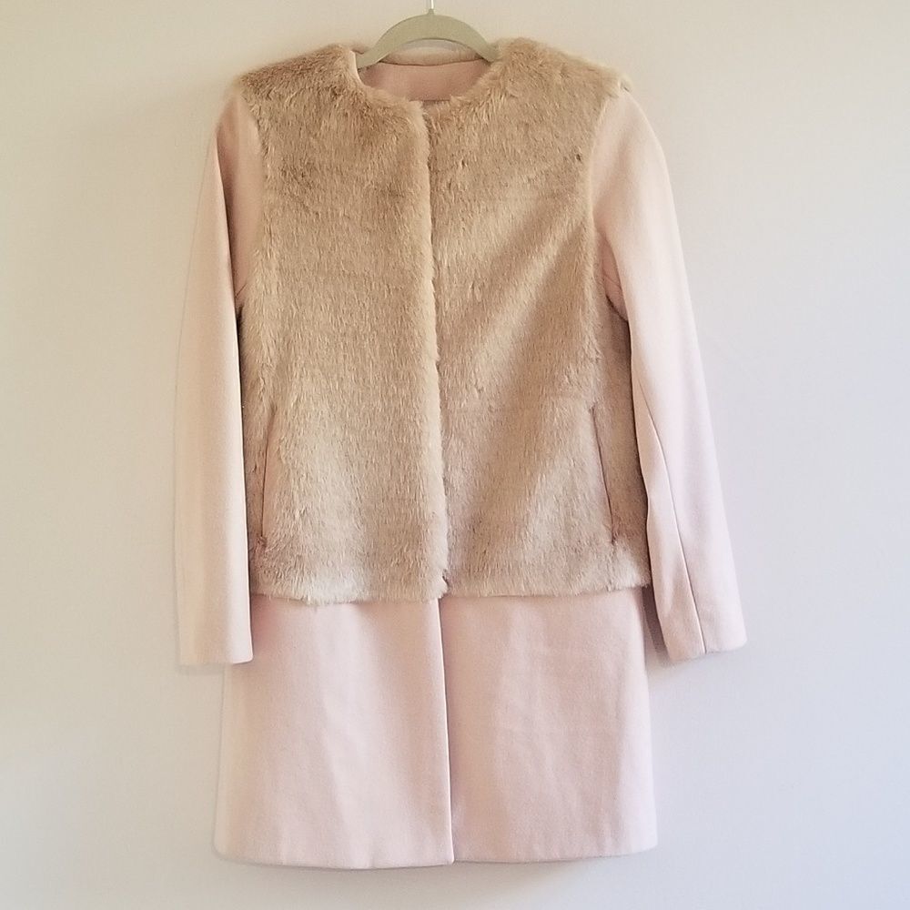 Host Pick 💝Zara fur and wool coat - Picture 4 of 6